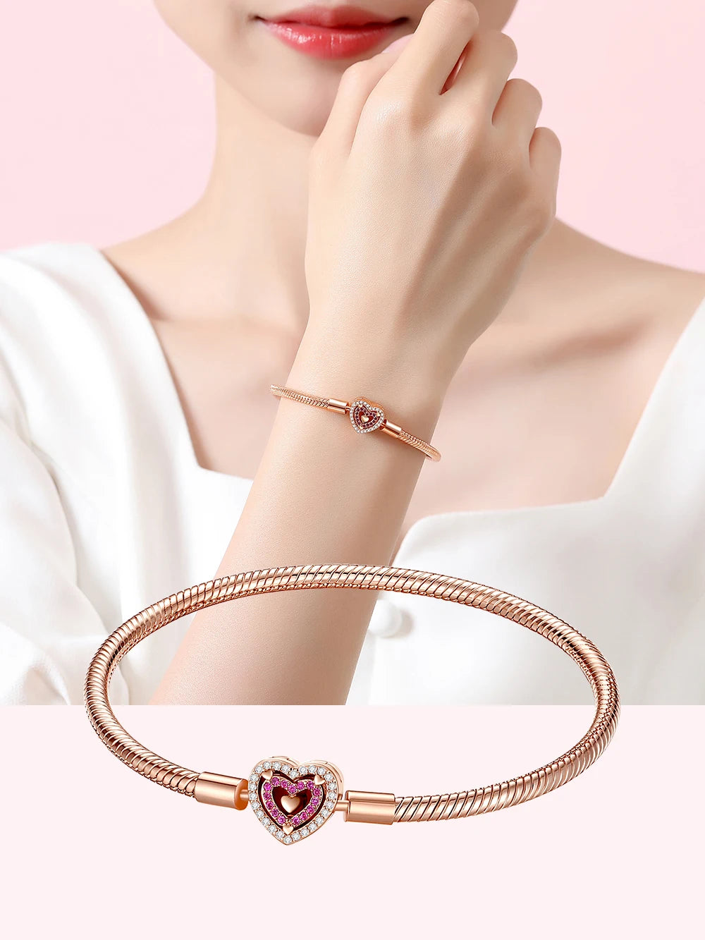 Danturn 925 Sterling Silver Bracelets Crown Butterfly Bus Sisterly Love Cherry Bracelets Women Bracelets Fashion Charm Bracelets