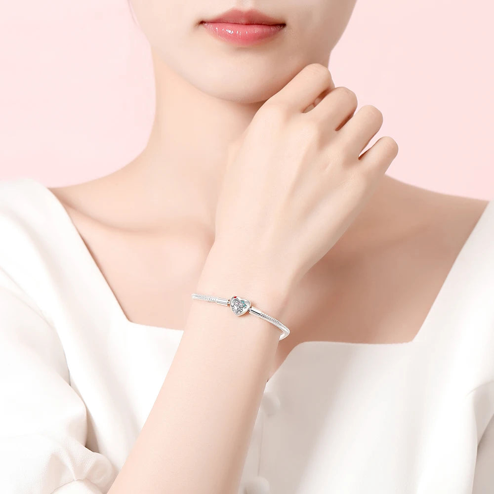 Danturn 925 Sterling Silver Bracelets Surfing, Waves and fish, Dream nets Bracelets Women Bracelets Fashion Charm Bracelets