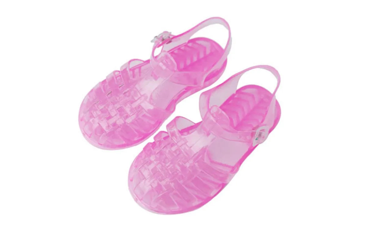 Summer New Sandal Princess Crystal Shoes Boy Girl Children Cave Shoe Kid Jelly Glitter Baby Roman Beach Sandals Toddler Slippers