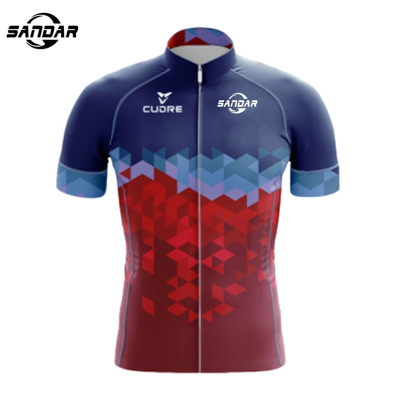 2025 New Sandar Summer Short Sleeved Sportswear Mountain Bike Men's Clothing