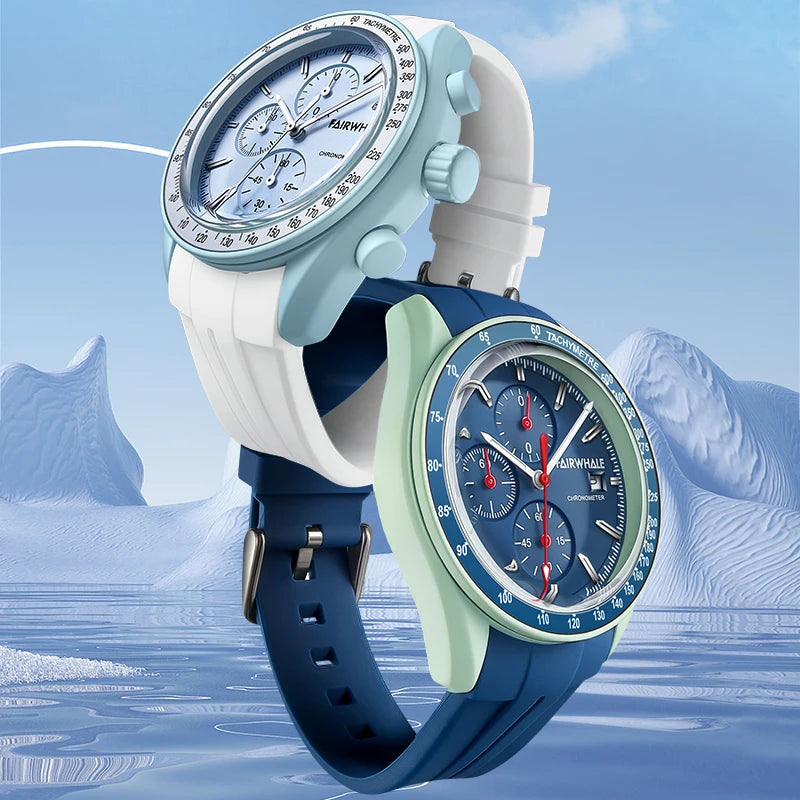 2025 New Design Planet Men Watches Waterproof Rubber Strap Quartz Movement montres hommes