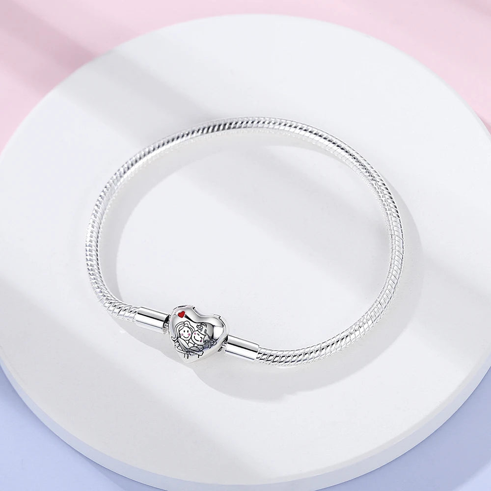 Danturn 925 Sterling Silver Bracelets Surfing, Waves and fish, Dream nets Bracelets Women Bracelets Fashion Charm Bracelets