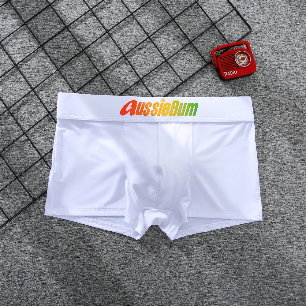 Sexy Men Boxers Shorts Aussiebum Underwear Men' Boxers Male Panties Calzoncillos Slip Men U Convex Pouch Man Underpants M-XXL