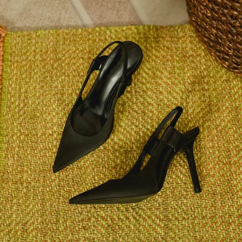 Summer Women Sandals Sexy Transparent Heel Slippers Sandal Shoes Woman Thin High Heels Square Toe Sandal Lady Pump Shoes Mules