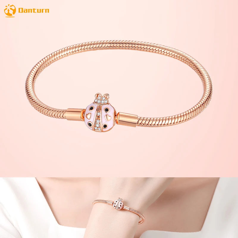 Danturn 925 Sterling Silver Bracelets Surfing, Waves and fish, Dream nets Bracelets Women Bracelets Fashion Charm Bracelets