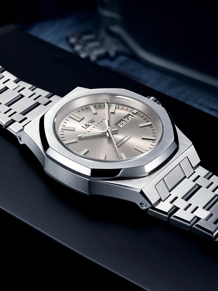 SEIKO NH36A Mechanical Watches for Man Luxury Brand IW CARNIVAL Watch Automatic Sapphire Luminous 5bar Waterproof Montres Hommes