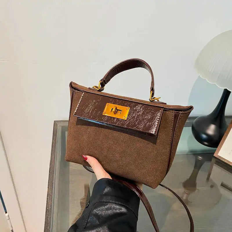 Handbag - A Niche High-end, Women's Single-shoulder Crossbody Bag for Daily Commutes. 2025 New Model - Large Capacity Kelly Bag.