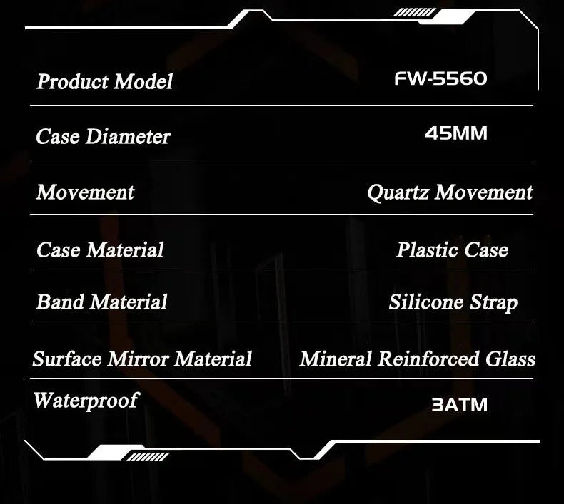 Mark Fairwhale 5560 Brand Luxury Mens Watch Wristwatch Clock Silicone Strap Chronograph Quartz Watches for Men montres hommes