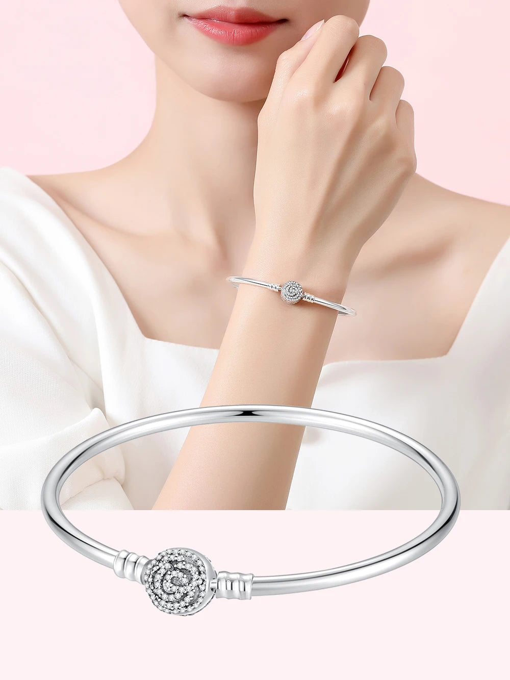 Danturn 925 Sterling Silver Bracelets Crown Butterfly Bus Sisterly Love Cherry Bracelets Women Bracelets Fashion Charm Bracelets