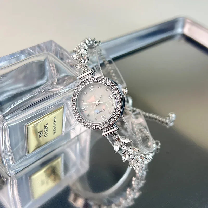 Watches for Women Reloj Mujer Mermaid Chain Light Luxury Diamond Bracelet Ladies Fashion Quartz Watches Montres Femmes