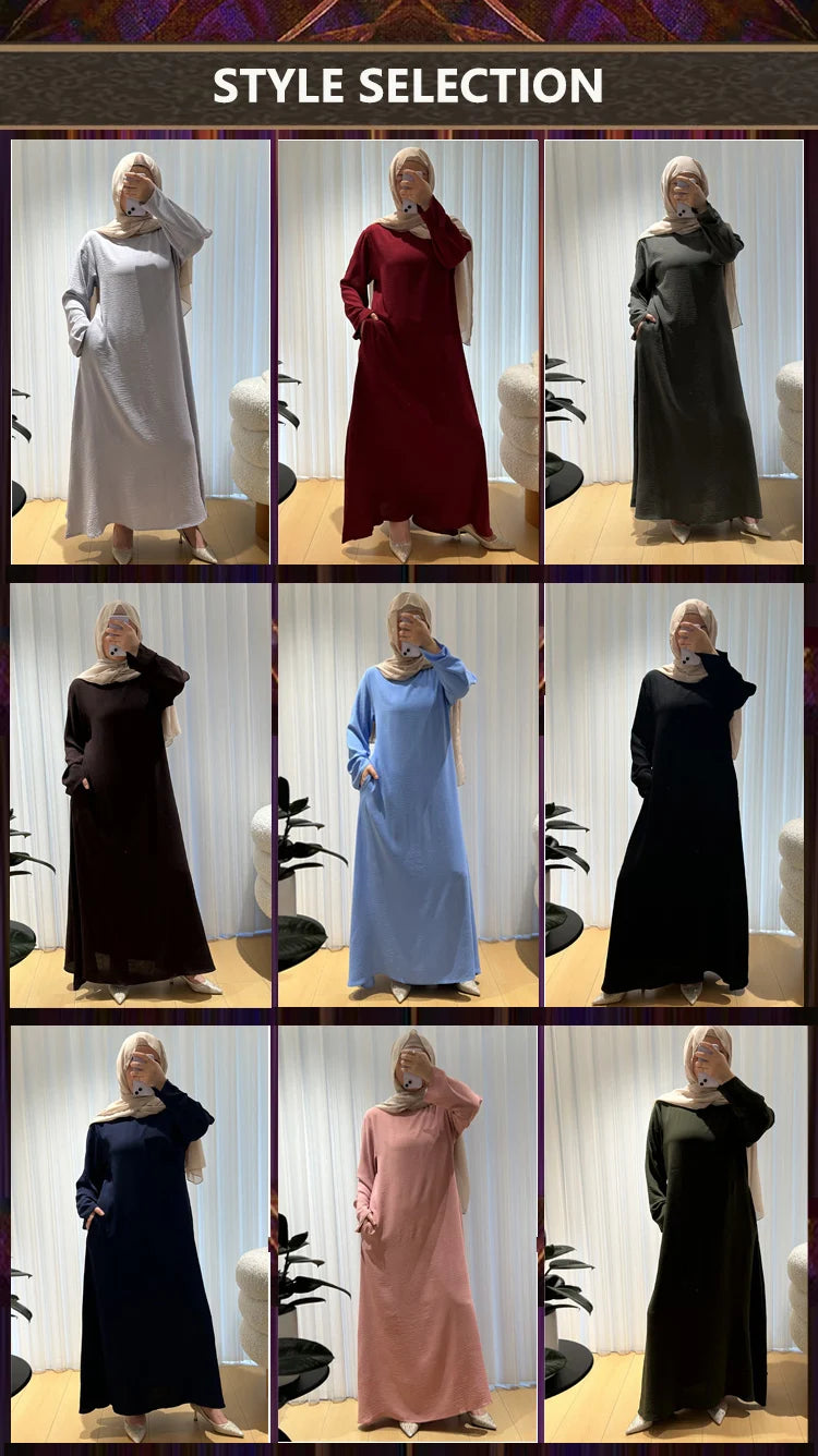 Muslim women's clothing abaya Middle East Dubai robe women's clothing oversized clothing women's long skirt MU-593