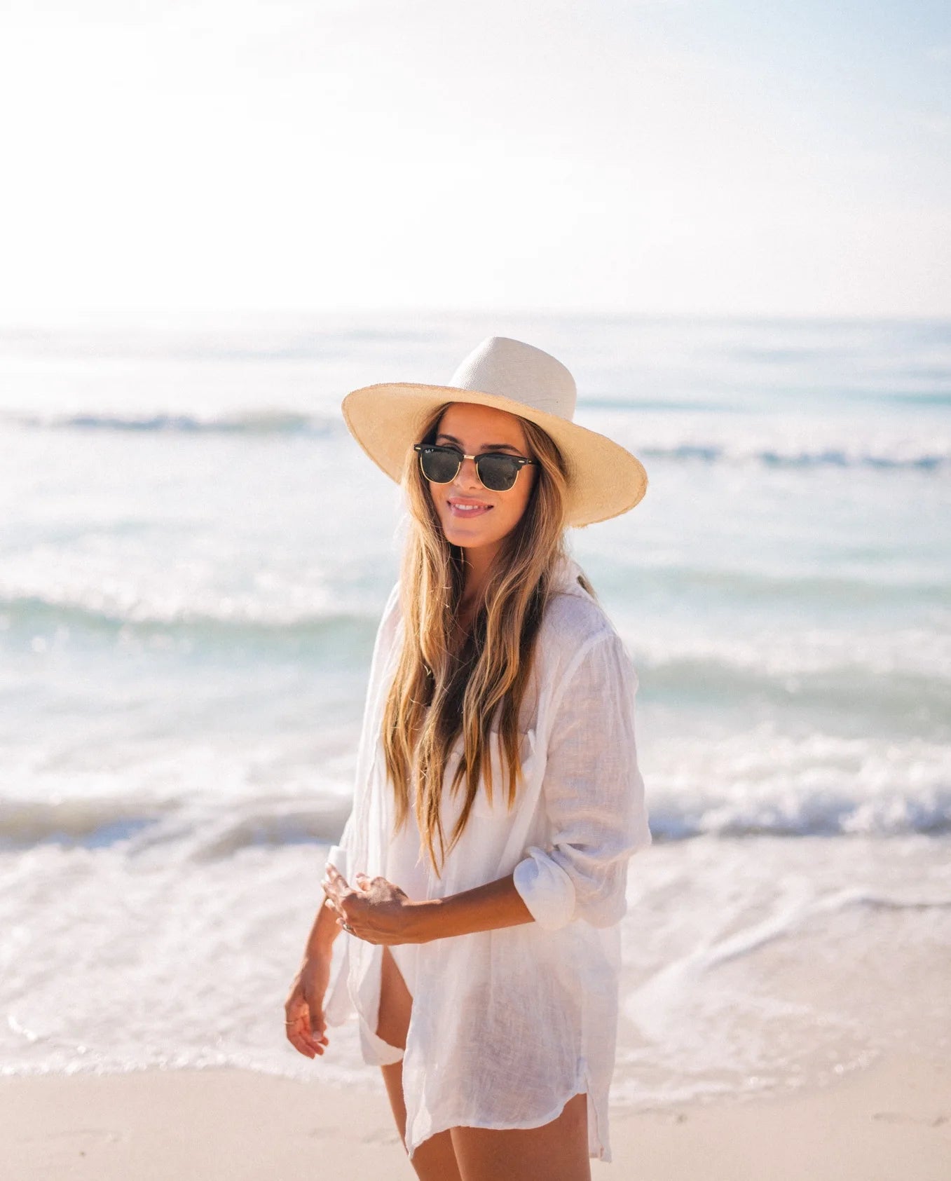 Bikini Cover Up Women Beach Shirts Candy Colors Swimsuit Cape 2024 New Summer Long Sleeve Tunic Swimwear Outfits