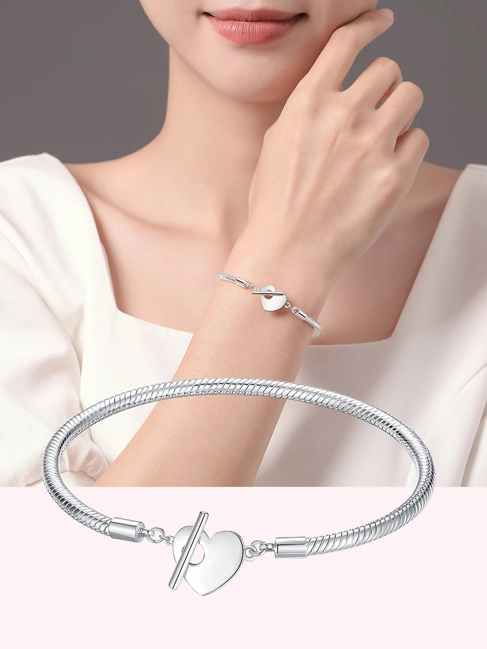 Danturn 925 Sterling Silver Bracelets Crown Butterfly Bus Sisterly Love Cherry Bracelets Women Bracelets Fashion Charm Bracelets