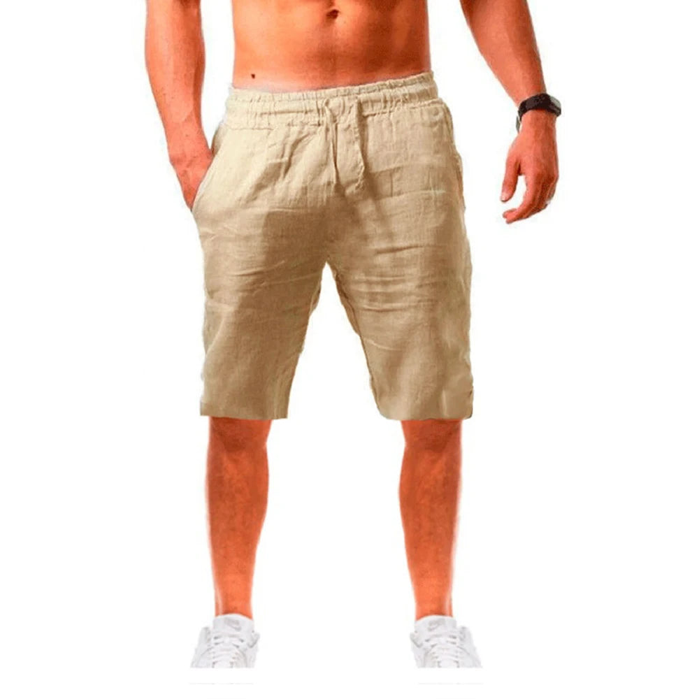 Men's Casual Solid Color Shorts Summer Breathable Fitness Jogging Sport Short Fashion Beach Shorts Men Clothes