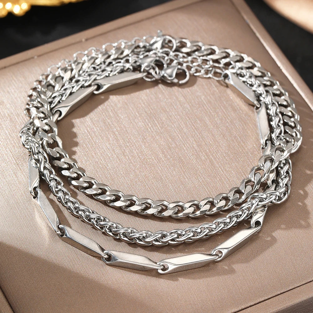 Stainless steel bracelets European and American fashion bracelets exquisite chain bracelets For Women Jewelry Banquet Gifts