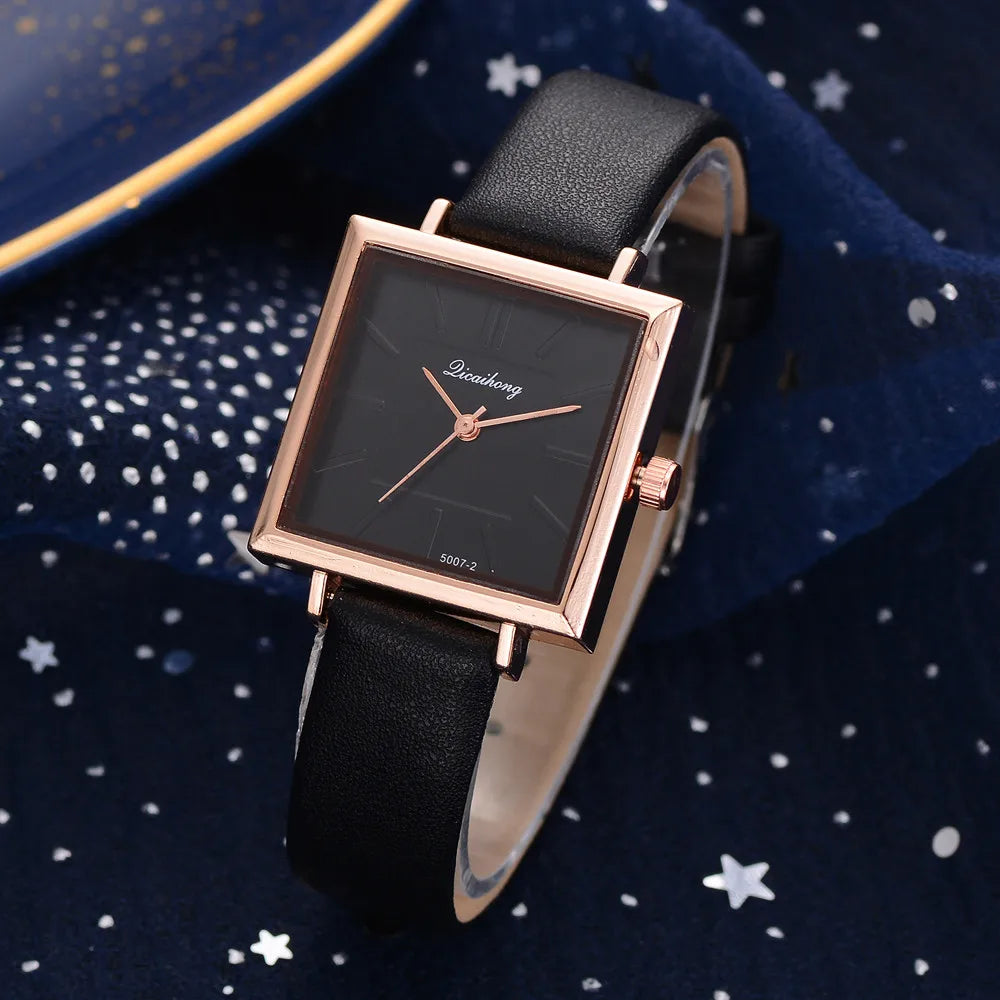 Montres Femmes Luxury Women Watches Luminous Leather Strap Digital Wristwatches Casual Business Wrist Clock Dress Reloj Mujer