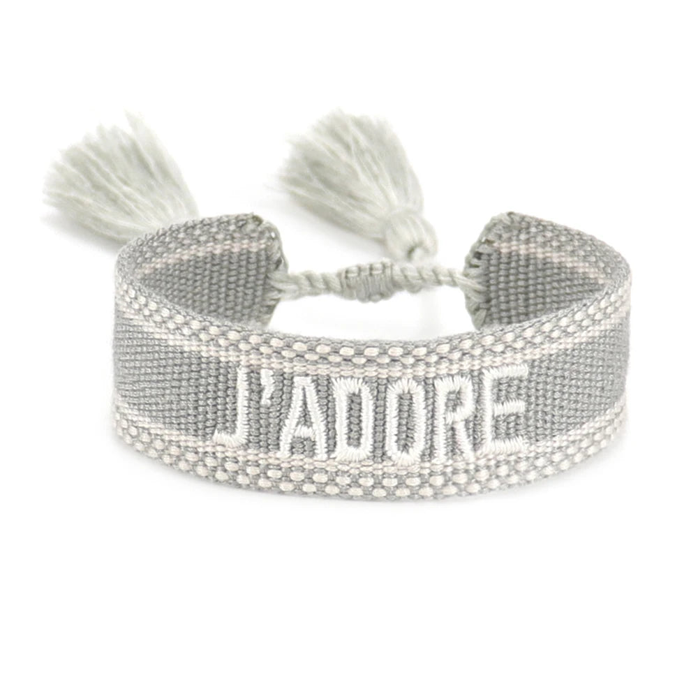 Cotton Bracelets Handmade Adjustable Woven Bracelets Beach Vibes
