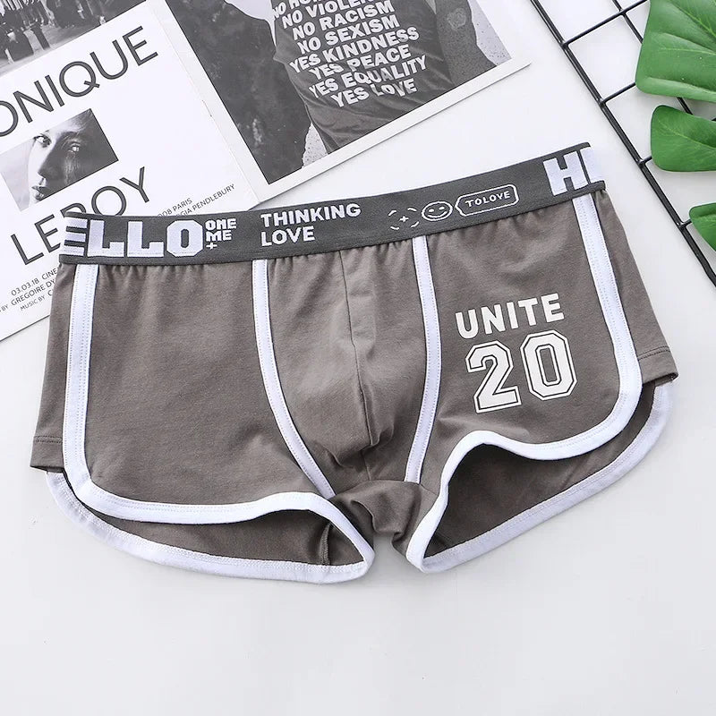 Men's Underwear Boxer Shorts Sexy Panties Cotton Boxers Sports Comfort Man Underpants Shorts Homme U Convex Lingerie PD3205