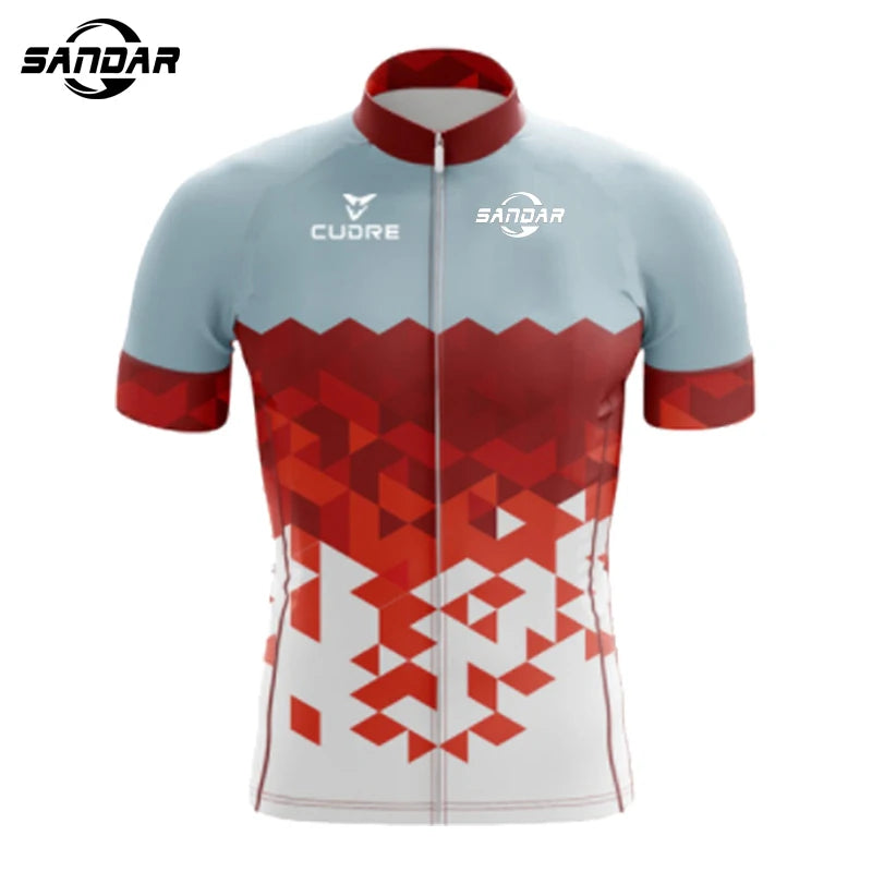 2025 New Sandar Summer Short Sleeved Sportswear Mountain Bike Men's Clothing