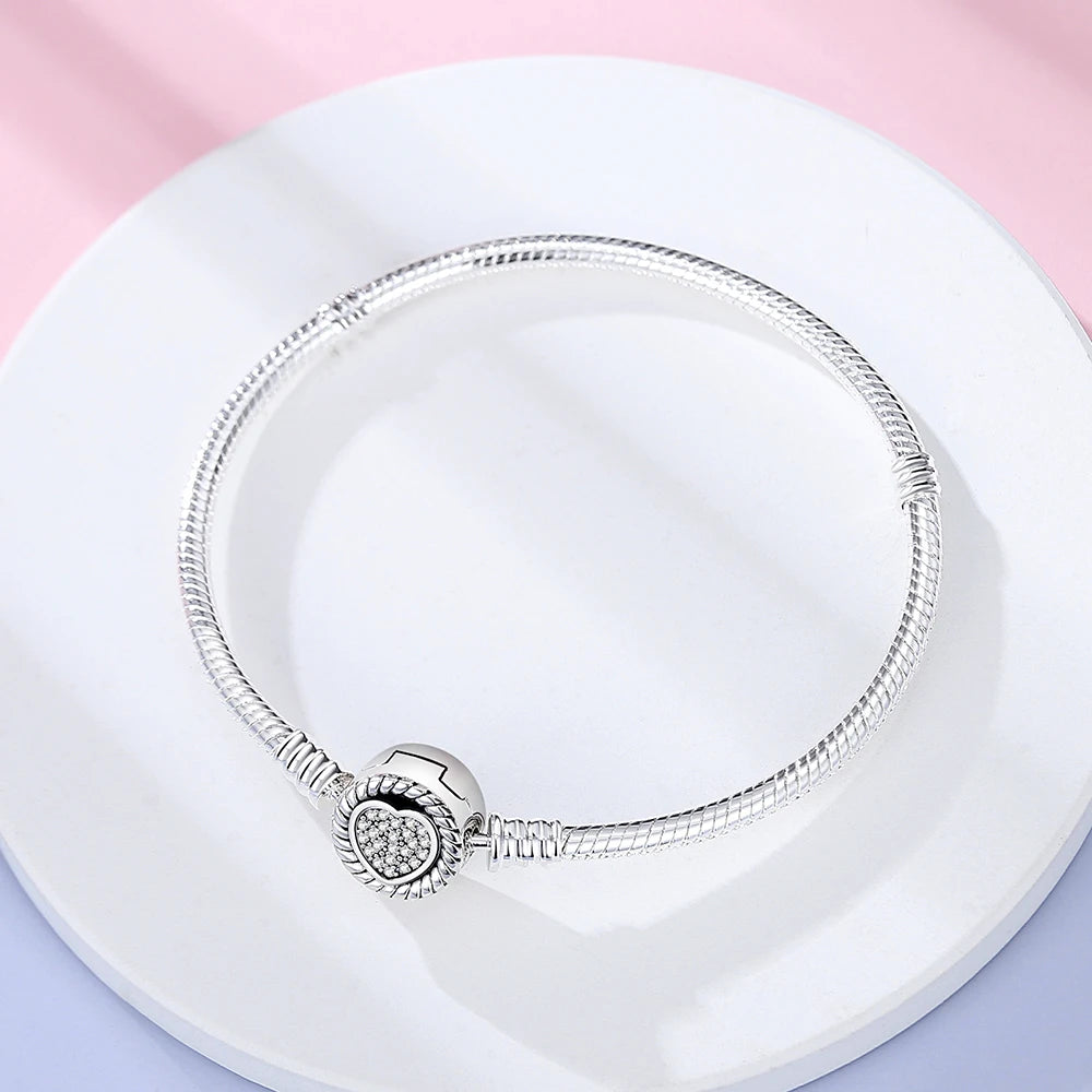 Danturn 925 Sterling Silver Bracelets Crown Butterfly Bus Sisterly Love Cherry Bracelets Women Bracelets Fashion Charm Bracelets