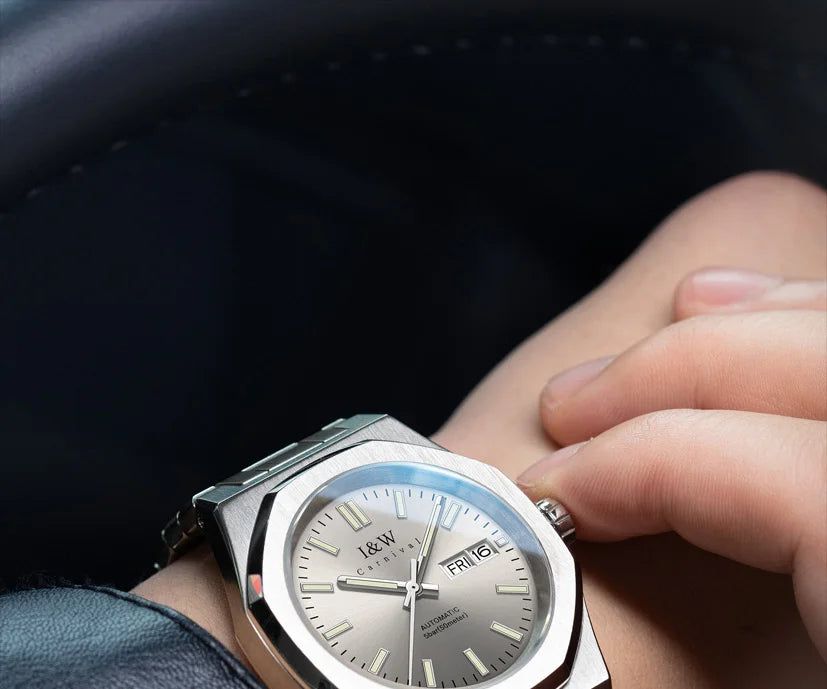 SEIKO NH36A Mechanical Watches for Man Luxury Brand IW CARNIVAL Watch Automatic Sapphire Luminous 5bar Waterproof Montres Hommes