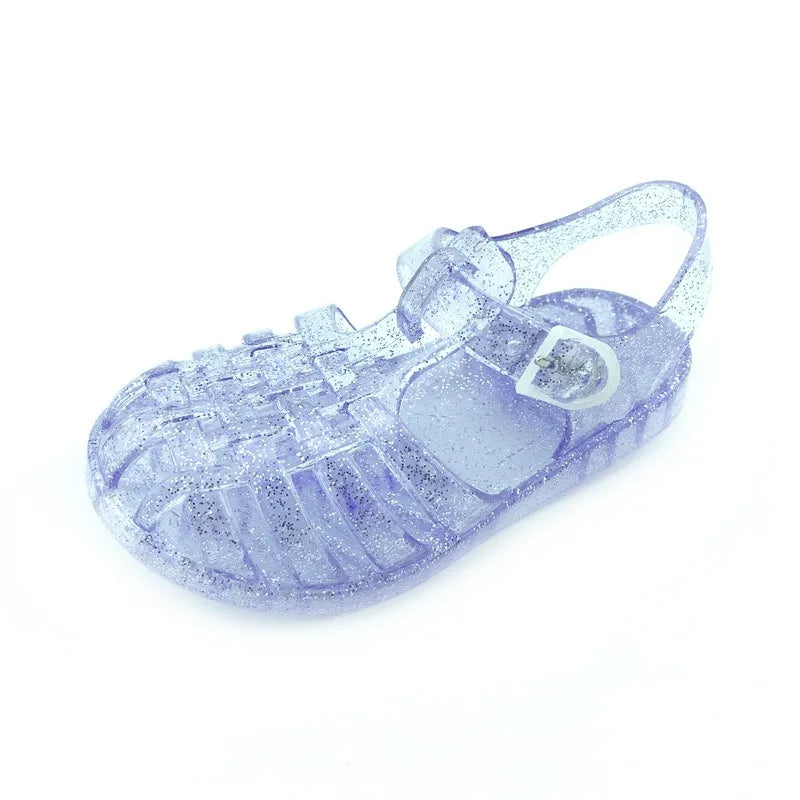 Summer New Sandal Princess Crystal Shoes Boy Girl Children Cave Shoe Kid Jelly Glitter Baby Roman Beach Sandals Toddler Slippers
