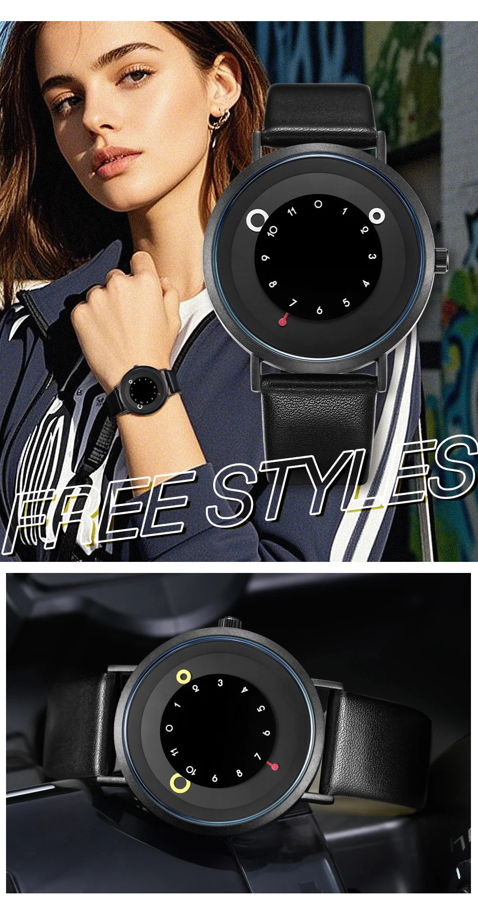 Shengke Women Creative Wristwatch Ladies Watches Yellow Leather Band Best Gifts Wristwatches Clock Montres Femme Reloj Mujer