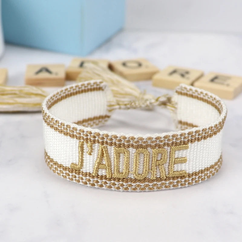 Cotton Bracelets Handmade Adjustable Woven Bracelets Beach Vibes