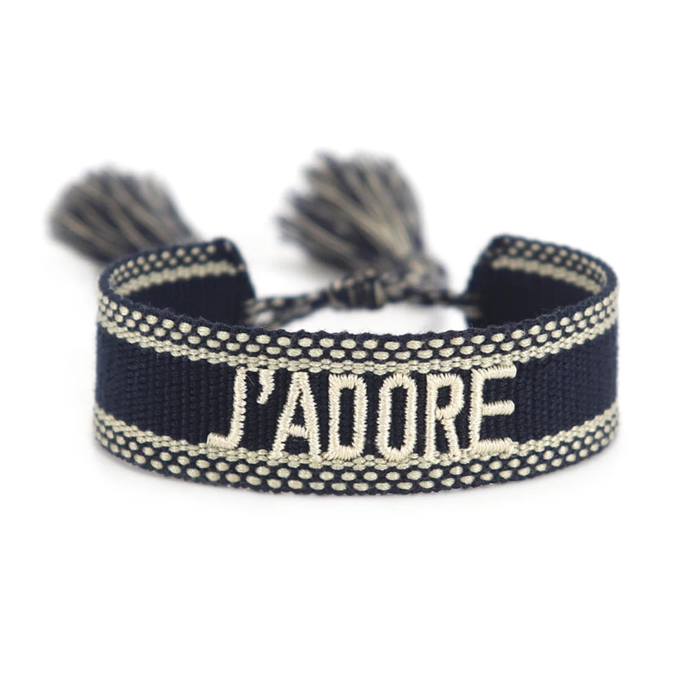 Cotton Bracelets Handmade Adjustable Woven Bracelets Beach Vibes