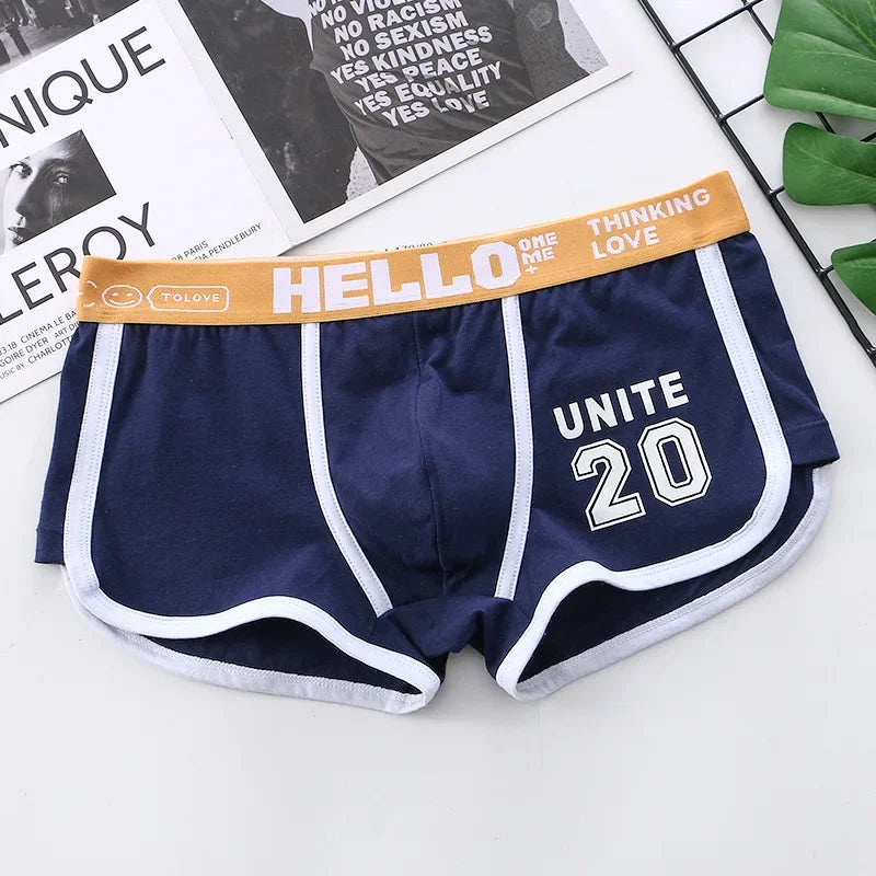 Men's Underwear Boxer Shorts Sexy Panties Cotton Boxers Sports Comfort Man Underpants Shorts Homme U Convex Lingerie PD3205