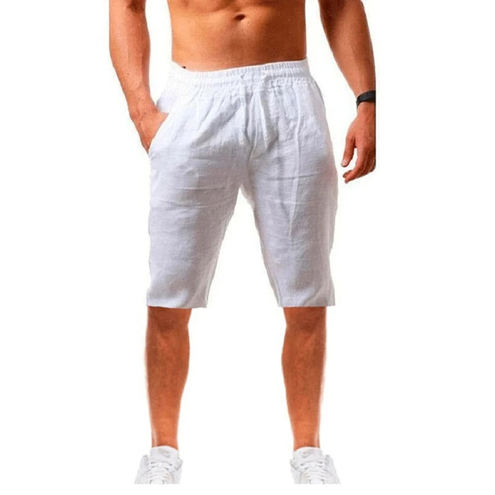 Men's Casual Solid Color Shorts Summer Breathable Fitness Jogging Sport Short Fashion Beach Shorts Men Clothes