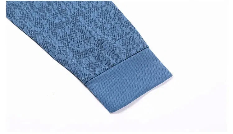Long-sleeved Lapel T-shirt Trendy Casual Versatile Polo Tops Men's Clothing