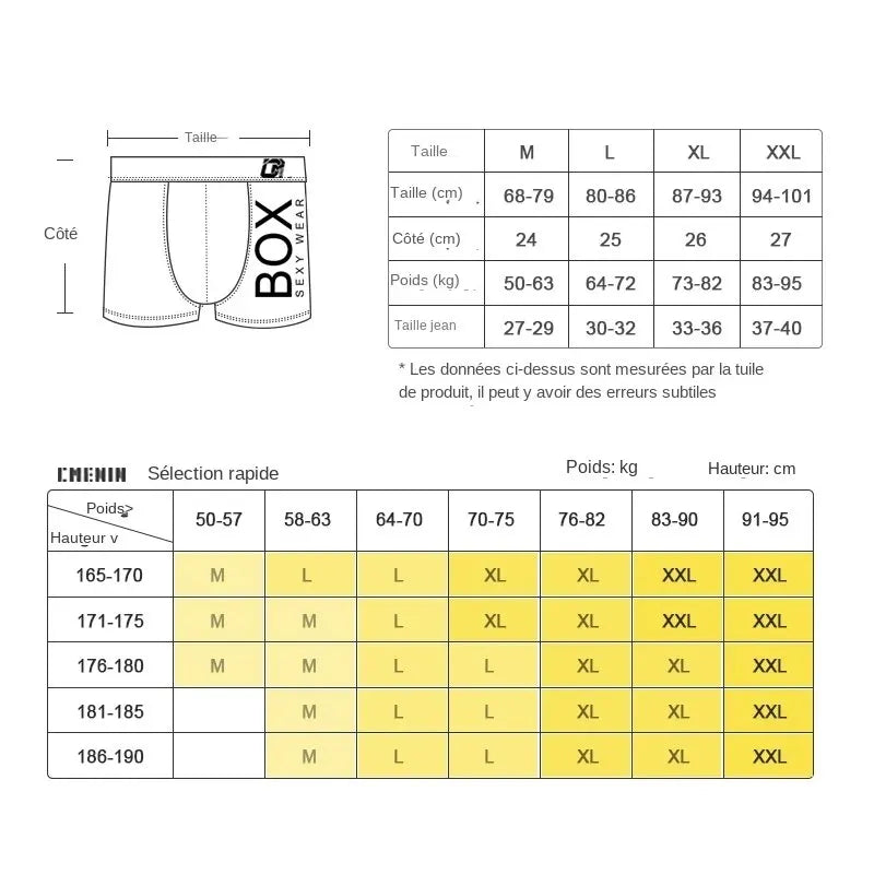 4Pcs Man Underpants Boxershorts Cotton Male Breathable Underwear Men's Panties Soft Boxer Underpants