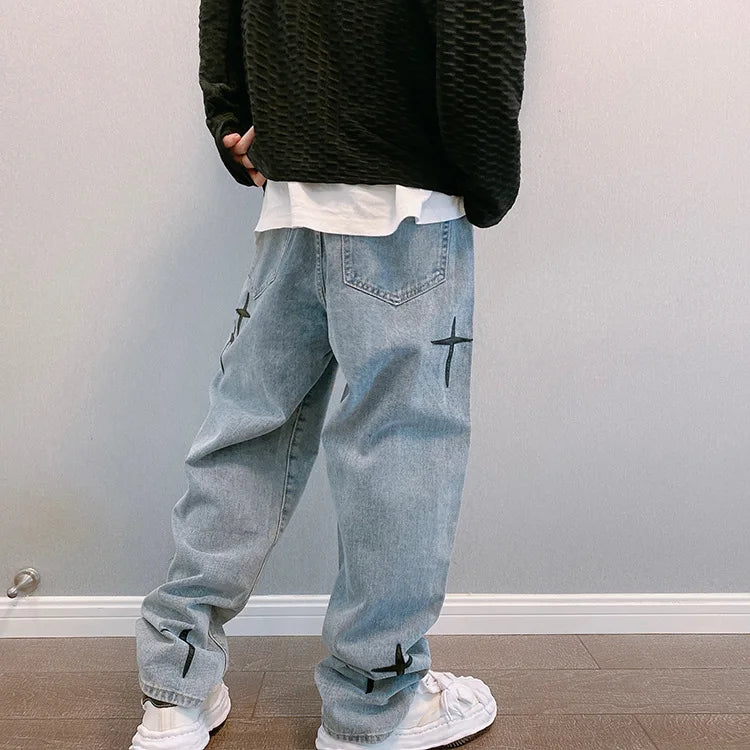 Wide Leg Cargo Pants men Streetwear Baggy men Jeans pants Fashion Straight Male men Clothing streetwear cargo pants y2k clothes