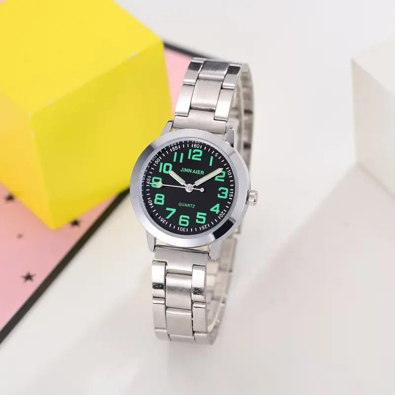 New Children's Boys Girls Watches Stainless Steel Students Quartz Adult Watch Birthday Gift Relojes Montres Kol Kaati