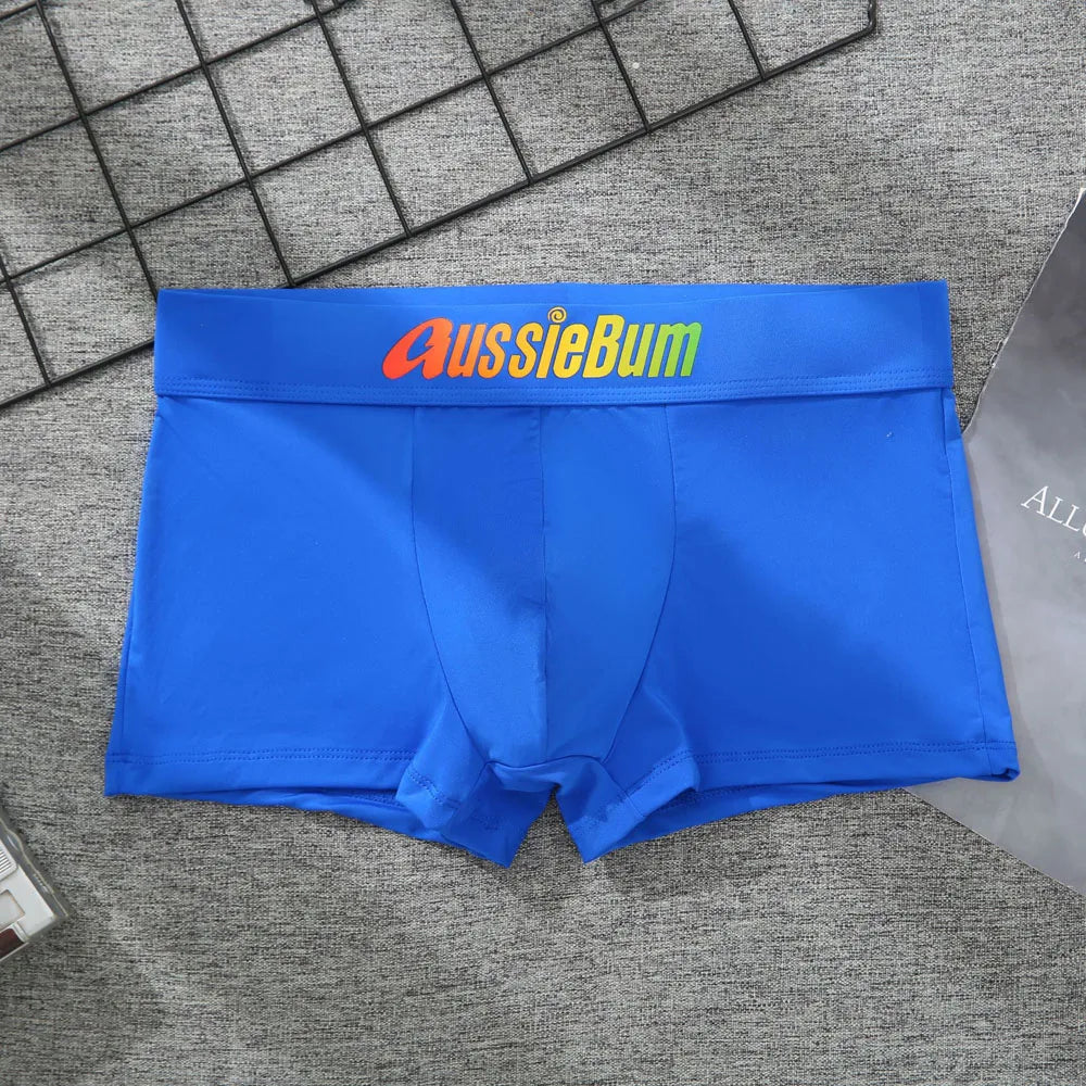 Sexy Men Boxers Shorts Aussiebum Underwear Men' Boxers Male Panties Calzoncillos Slip Men U Convex Pouch Man Underpants M-XXL