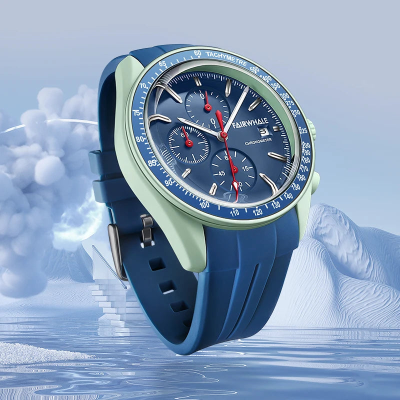 2025 New Design Planet Men Watches Waterproof Rubber Strap Quartz Movement montres hommes