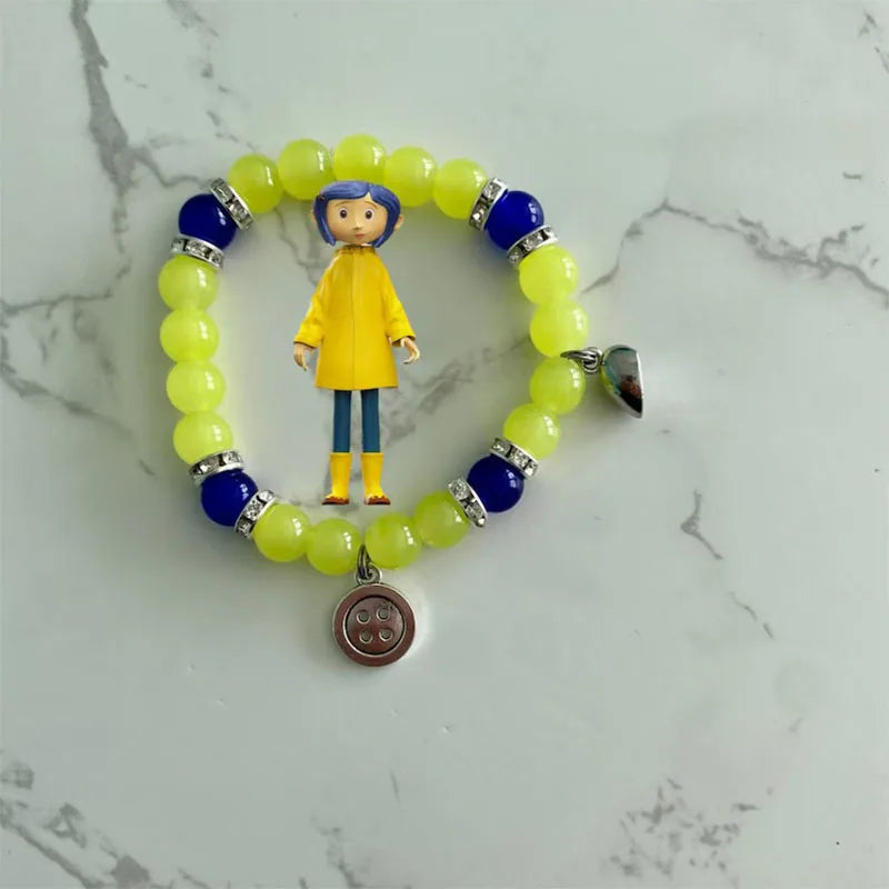 Coraline and Wybie matching bracelets| couples matching bracelets|Halloween matching bracelets|unique gifts |