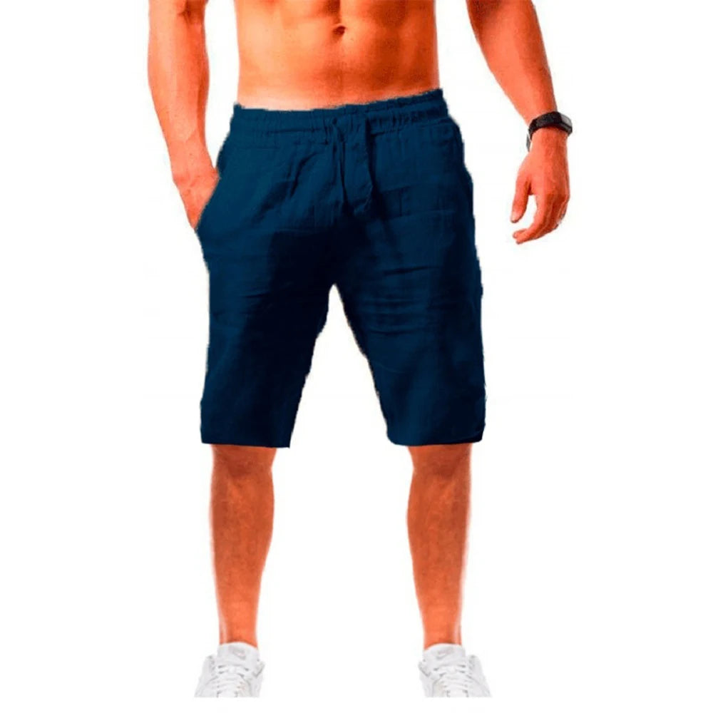 Men's Casual Solid Color Shorts Summer Breathable Fitness Jogging Sport Short Fashion Beach Shorts Men Clothes