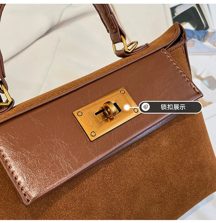 Handbag - A Niche High-end, Women's Single-shoulder Crossbody Bag for Daily Commutes. 2025 New Model - Large Capacity Kelly Bag.