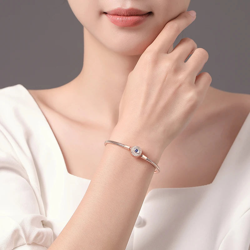Danturn 925 Sterling Silver Bracelets Surfing, Waves and fish, Dream nets Bracelets Women Bracelets Fashion Charm Bracelets
