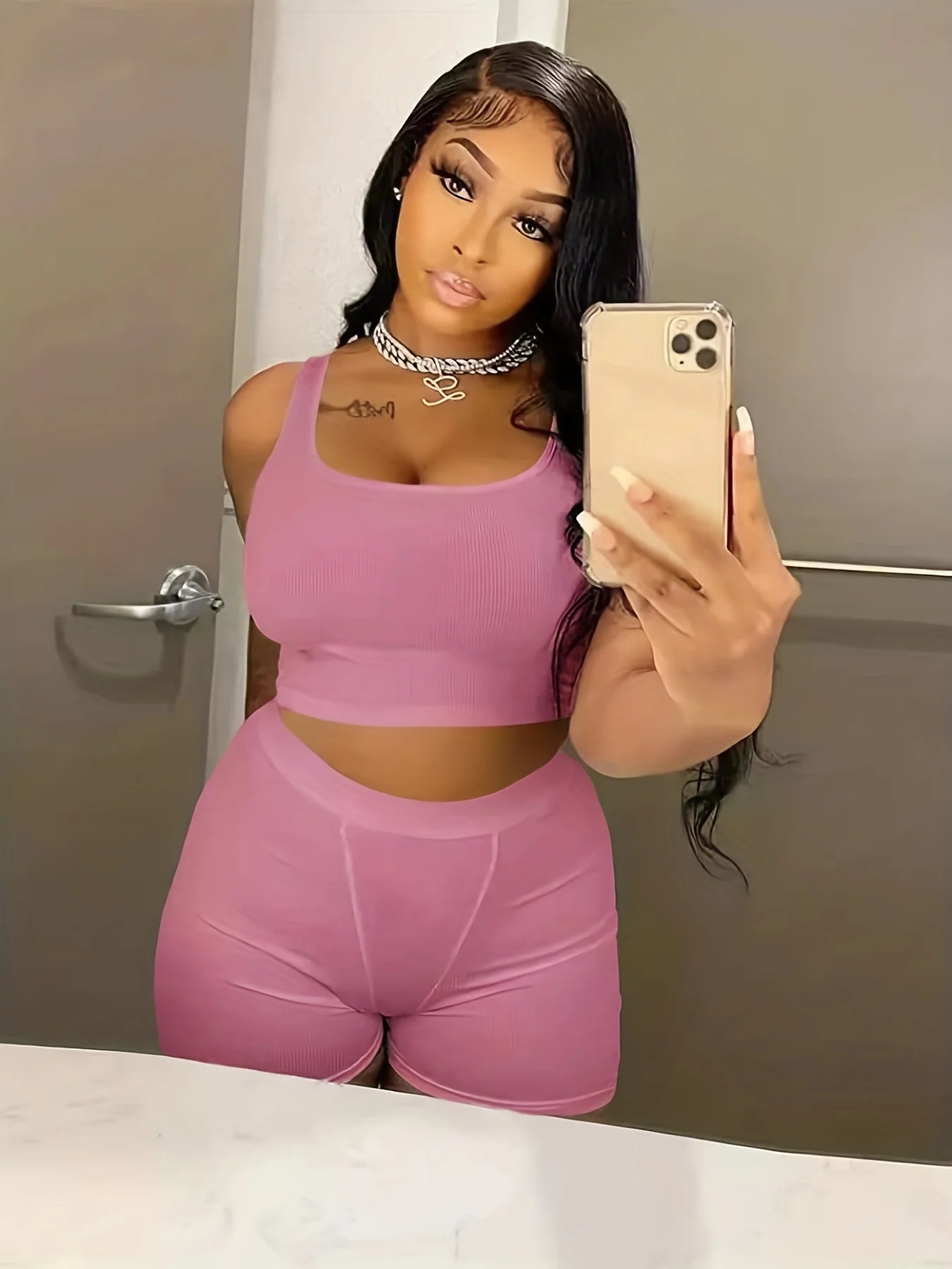 Women's Clothing Summer  Wholesale Ribbed Loungewear Women Sets  Lounge Wear Two Piece Tank Tops and Shorts Set