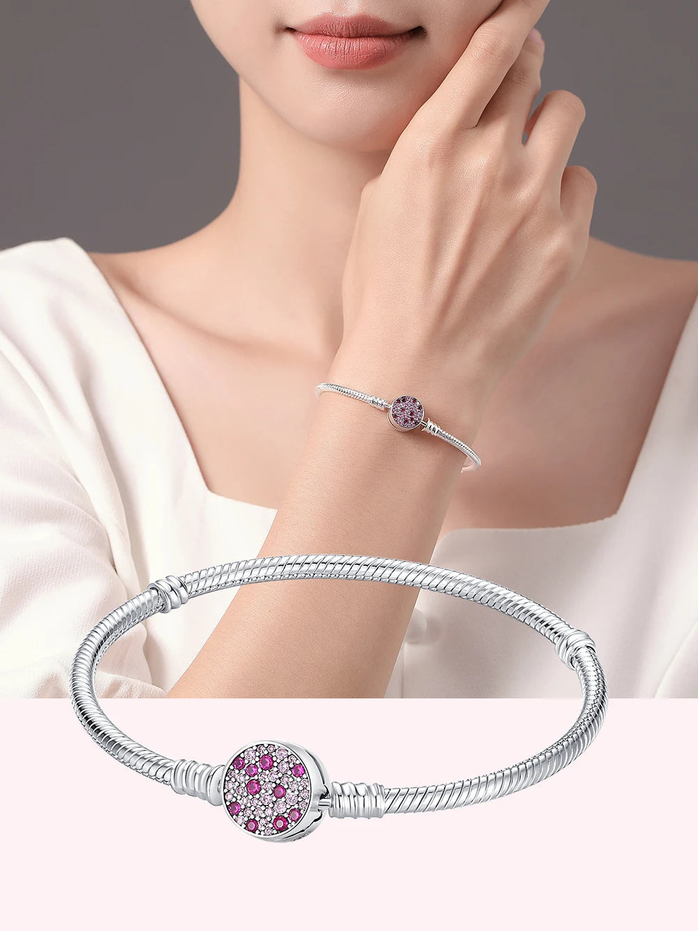Danturn 925 Sterling Silver Bracelets Crown Butterfly Bus Sisterly Love Cherry Bracelets Women Bracelets Fashion Charm Bracelets