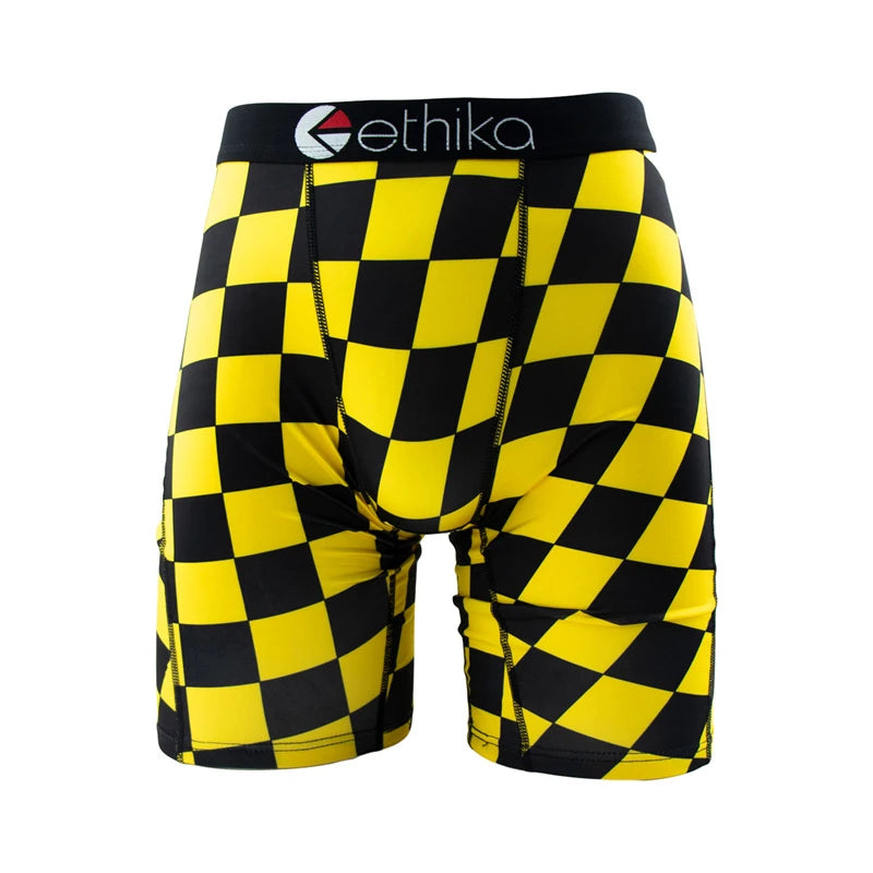 ETHIKA 1Pcs Sexy Men Underwear Boxers Breathable Swimming Man Underpants Plus Size S-3XL Mens Trunks Men's Panties Boxer Briefs