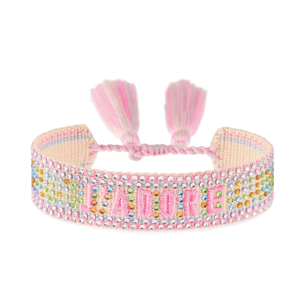 Cotton Bracelets Handmade Adjustable Woven Bracelets Beach Vibes