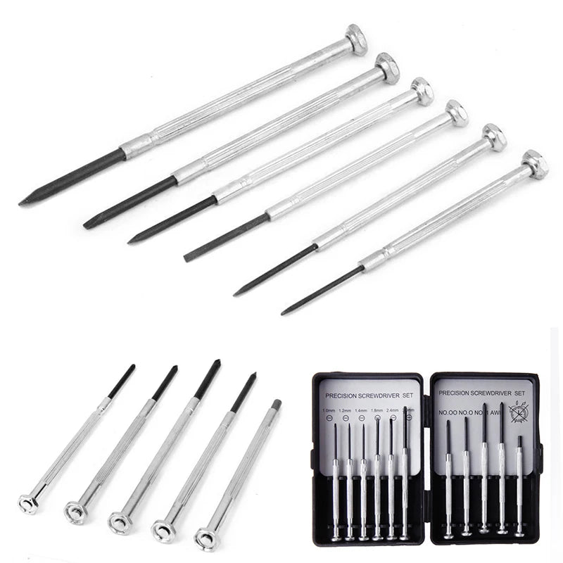 11PCS Precision Screwdriver Set Mini Bijoutiers Montres Lunettes Réparations Kit Drop Shipping