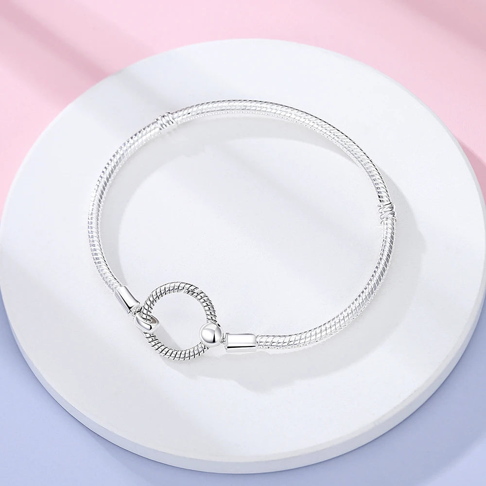 Danturn 925 Sterling Silver Bracelets Crown Butterfly Bus Sisterly Love Cherry Bracelets Women Bracelets Fashion Charm Bracelets