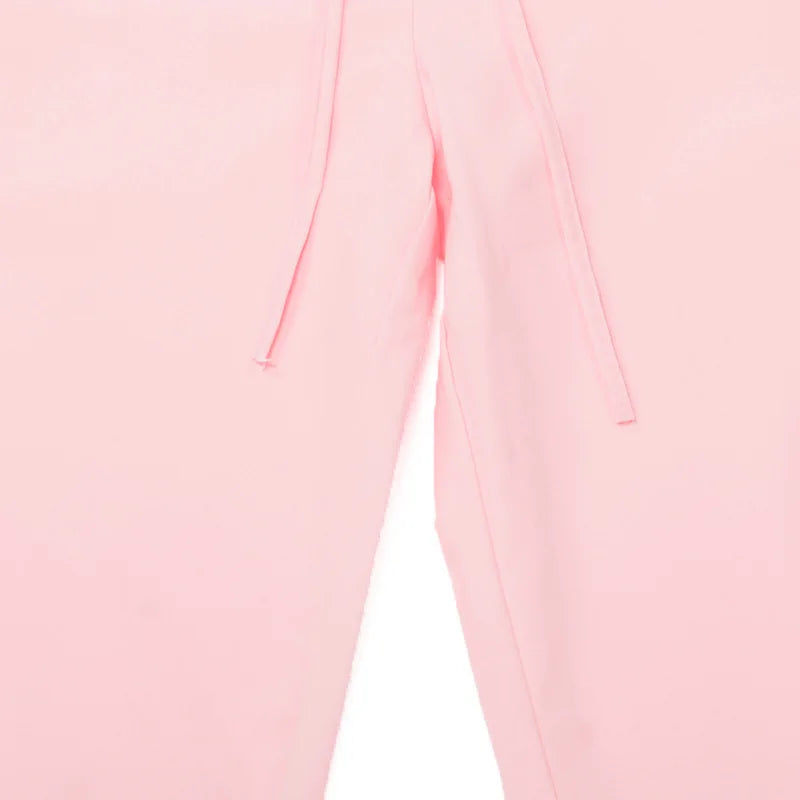 Women Cargo Pants Spring New Streetwear Solid Fashion Pockets Drawstring Trousers Casual Slim Versatile Knitted Lady Cargo Pants