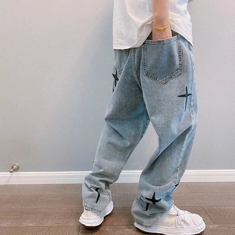 Wide Leg Cargo Pants men Streetwear Baggy men Jeans pants Fashion Straight Male men Clothing streetwear cargo pants y2k clothes