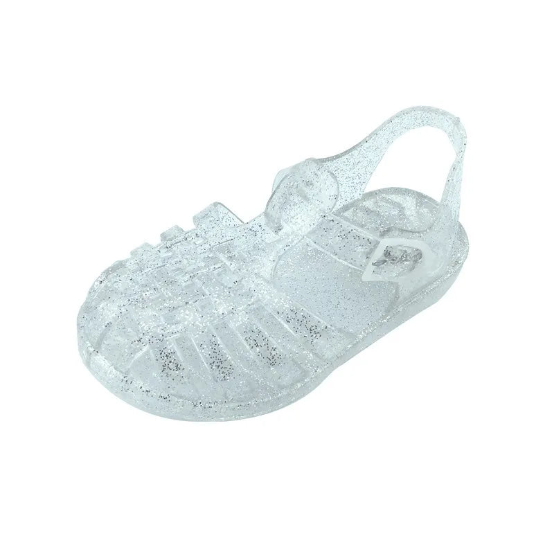 Summer New Sandal Princess Crystal Shoes Boy Girl Children Cave Shoe Kid Jelly Glitter Baby Roman Beach Sandals Toddler Slippers